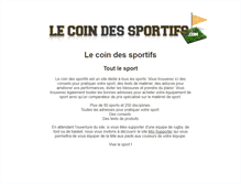 Tablet Screenshot of coin-des-sportifs.com